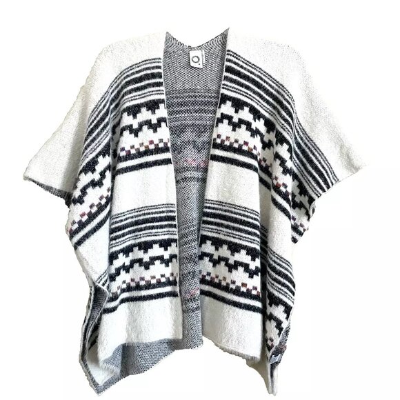 Anthropologie Akemi + Kin Olivia Western Aztec Poncho Cardigan One Size Comfy - Picture 2 of 9